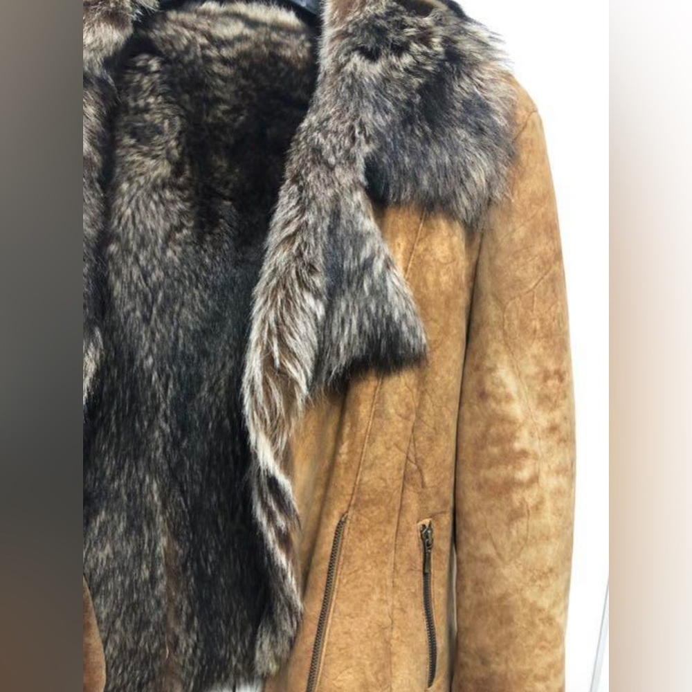 Ines et Marechal sheepskin fur moto jacket - Picture 8 of 8